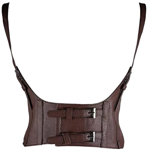 Women Gothic Steampunk Harness Belt Vintage PU Leather Corset Waist Belt Rave Halloween Dresses Party Acc