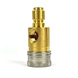Interstate Pneumatics PW7163 3/8 Inch Pressure Washer Quick Coupler Gauge Brass Fitting with Stainless Steel Collar