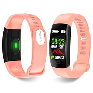 HUYVMAY Fitness Tracker Smartwatch, IP68 Waterdichte Activity Tracker voor Dames Heren Tieners, Fitnessarmband met…