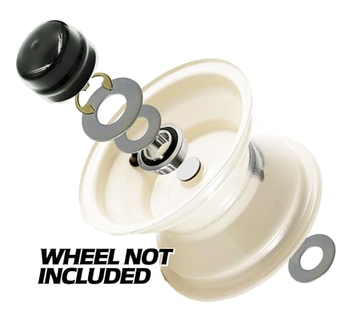 Image of (4 Pack) HD Switch Front Wheel Bushing to Bearing Conversion Kit fits Husqvarna 532009040 9040H 532124959 5920H, 9040HR 9040N Husqvarna Sears Craftsman Poulan Jonsered AYP Garden Tractor Lawn Mowers