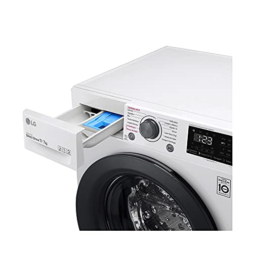 Lava e Seca LG VC5 11kg Branco com Inteligência Artificial AIDD™ - CV3011WG4A - Motor Inverter