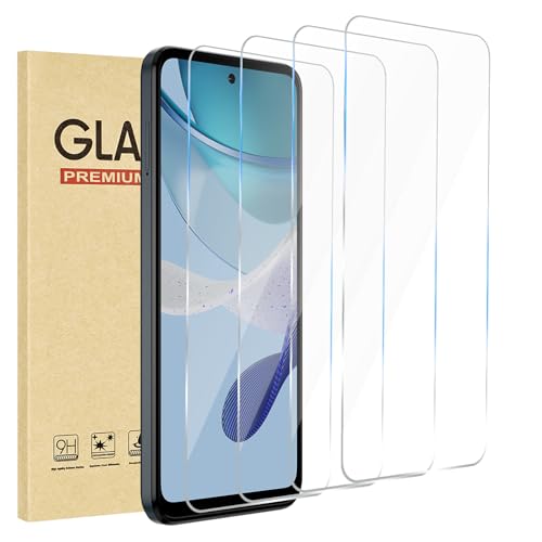 Rvciby 4 Pieces Protecteur d'Écran en Verre Trempé Moto G 5G (2023),Dureté 9H Glass,Film Protection écran,Anti Rayures,Ultra Résistant,Sans...