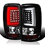 SPEC-D TUNING Black Housing Clear Lens LED Bar Tail Lights Compatible with Chevy Suburban Tahoe GMC Yukon XL Denali 2000-2006 L+R Pair Taillight Assembly
