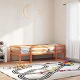 Genérico Estructura de Cama para niños Madera de Pino marrón 90x190 cm,Mobiliario,Camas y Accesorios,Camas y somieres,Marrón,20.7 KG,846869