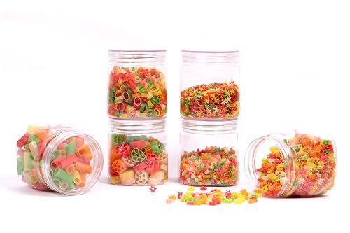 Image of 500ml Airtight Crystal Clear Plastic Container & Jar Set - BPA-Free Transparent Kitchen Storage Box & Dabba for Spices, Dry Fruits, Herbs, Seeds, Dry Masalas, Snacks, Tea, Coffee & Sugar.