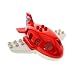 Produktbild 1 x Lego Duplo Flugzeug rot weiss bedruckt Logo kreisender Jet um den Globus Unter Ober Teil zum öffnen Set 10590 18720 18721pb01