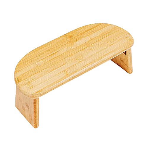 Samnuerly Foldable Meditation Bench Made From Organic Bamboo, Stable Prayer Bench With Carrying Bag, Contemporary Prayer Stool, Yoga Stool, Kneeling Meditation Bench