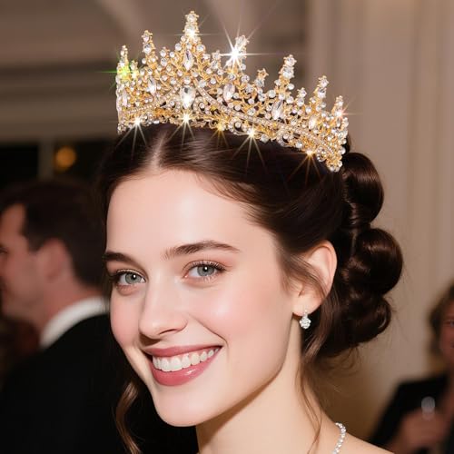 Diadème de princesse strass avec éclairage LED et épingles de fixation fixes - 3