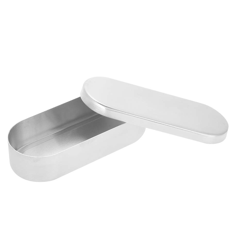 Bandeja esterilizadora para instrumental dental y de uñas, caja de desinfección de 13,5 cm, contenedor de esterilización de aluminio de alta temperatura para herramientas de manicura y odontología.