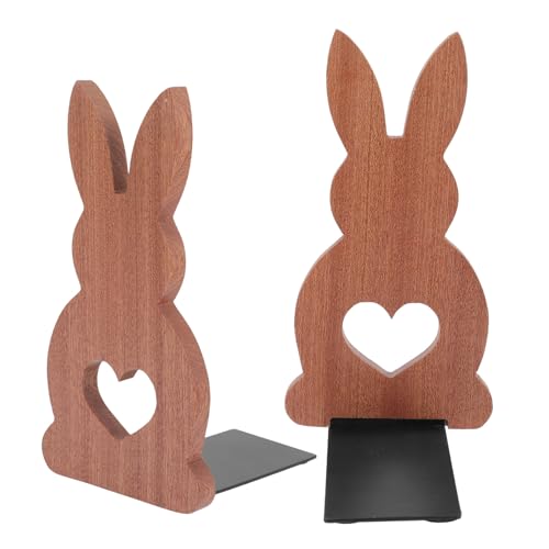 Serrage-Livres Lapin Bois de Table pour Sublimer la Décoration de la Bibliothèque