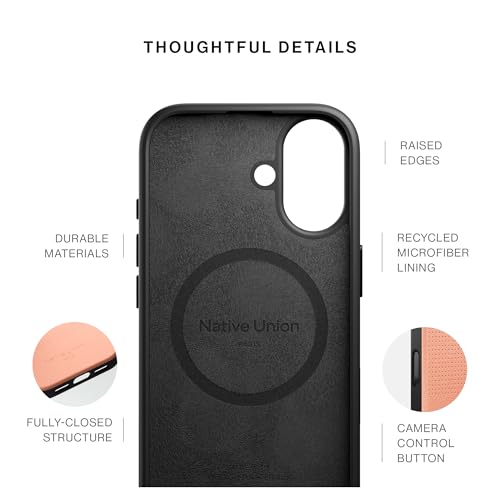 Image of Native Union Active Case - MagSafe Compatible with Built-in Magnets - Rugged Design - Recycled Materials - Ultra-Durable Drop Protection up to 10ft / 3m for iPhone 17 (Apricot)