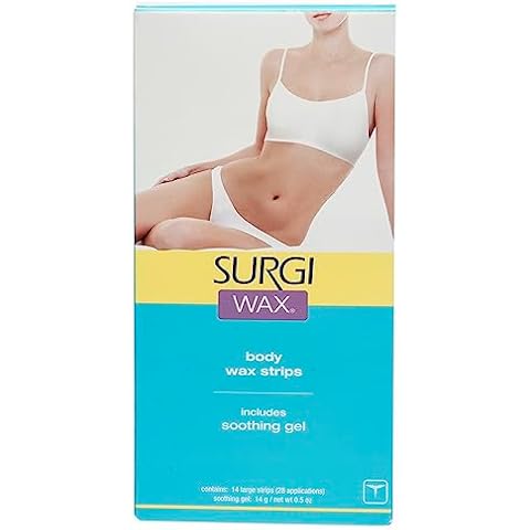 Surgi-wax Body Wax Strips For Bikini, Body & Legs, with Soothing Gel Cover