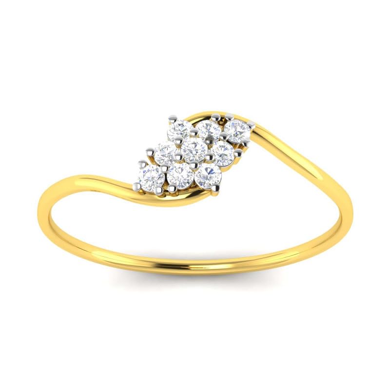 avsar Yellow Gold 9KT Ring AVR097YC-picture-34