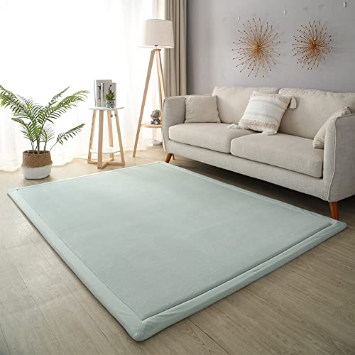 Loartee Loartee Teppich Für Kinderzimmer,als Krabbeldecke fürs Kind,3cm Dicker korallenrote Samtmatte Kinderteppich - Detailansicht 2 | Kinderzimmermöbel