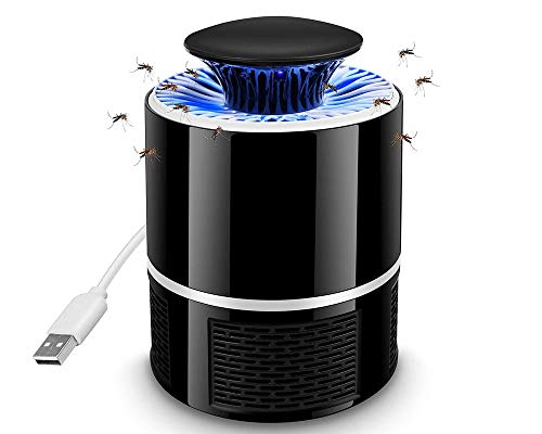 73JohnPol Eléctrico del Asesino del Mosquito, USB Recargable Asesino del Mosquito, no Hay Ruido Ninguna radiación Insecticida Moscas Trampa Trampa con la lámpara, para Interior/Inicio,Negro