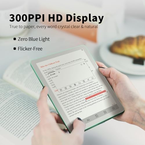 Bigme B6 Color eReader, Colour Eink eBook Readers 6 Inch Android E-Readers Digital ePaper Tablet with Android 14, 4G+64GB, Adjustable Front Light Android E-Ink eReader Device with Audiobook Green - 2