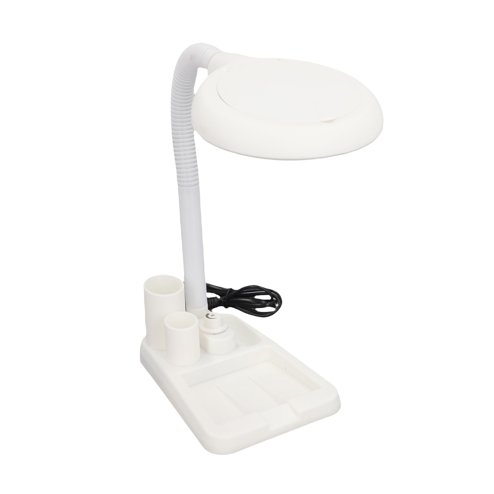 Loupe à LED avec Lumière, Loupe 5X 10X avec 36 Lumières LED Lampe de Table en Verre Grossissant Réglable pour un Travail Rapproché Blanc(blanche)