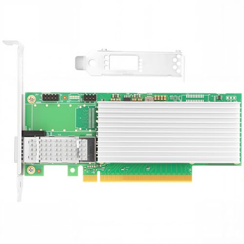 Image of Vogzone 100Gb PCI-E NIC Network Card for Intel E810-CQDA1, 25GbE /50GbE /100GbE Single QSFP28 Port, with Intel E810 CAM1 Chip,100GbE PCI Express 4.0 X16 Ethernet Adapter Support RDMA iWARP /RoCEv2 /UEFI