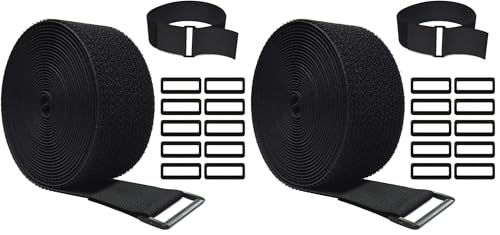 Sujetacables reutilizables para gestión de cables en escritorio y televisión 2