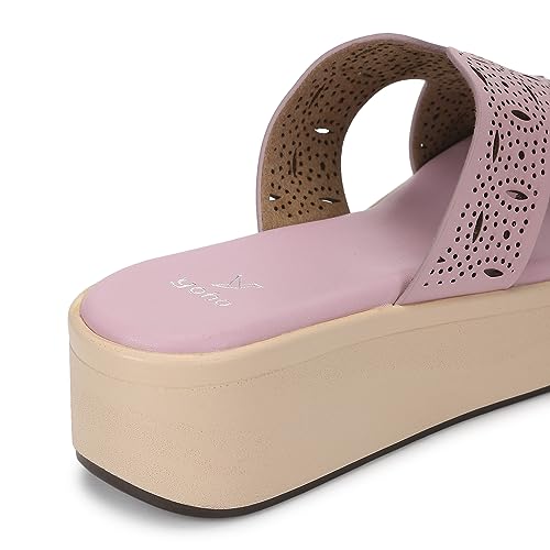 Image of YOHO Comfortable Wedges For Women | Latex Cushioning | Stylish & All Purpose | Vibrant Color | Travel Friendly | Modern Design