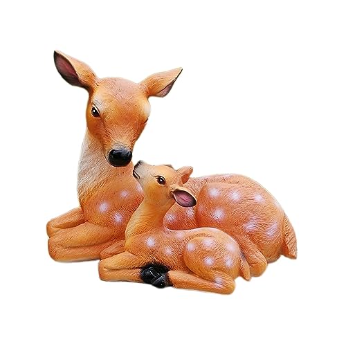 Leefasy 60053233120070078 Mother Deer Decoration Resin Deer Figurine, Novelty Ornaments, Garden Deer Statue, Outdoor Deer Sculpture thumb #6