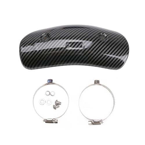 Bouclier thermique moto en carbone protection échappement universelle AR SC
