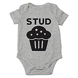 Stud Muffin - Future Ladies Man Current Mamas Boy - Cute One-Piece Infant Baby Bodysuit (Newborn,...