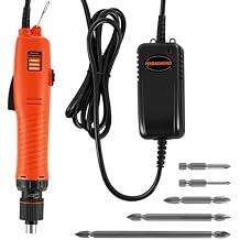 MXBAOHENG Electric Screwdriver Set Automatic Screw Driver Drill Tool Torque Adjustable 6.35mm Bit for 2.0-6.0mm Screws 110-220V