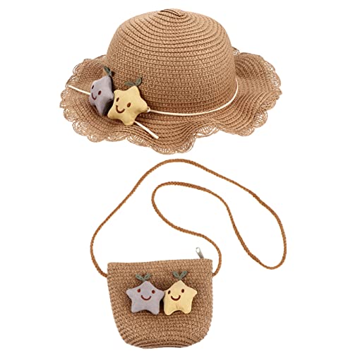 WRITWAA 1 Juego Parasol Bolso Tejido de Sombrero de protección Solar para Bolsos Hobo de Sling Bag Shoulder Bag Bolsa de Sombrero de Verano para Bolsa de Playa Khaki