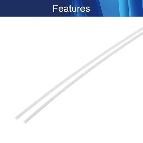 Miniatura 4 de Aicosineg Barras de plástico redondas de polioximetileno sólido duro POM, piezas de bricolaje blancas de 1/6 x 39-3/8 pulgadas (profundidad x