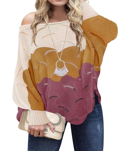 Image of RITERA Women Plus Size Soft-Touch Sweaters Casual Lightweight Crewneck Soft Knit Oversized Pullover Loose Fit Fall Jumper Top