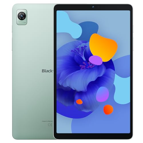 Blackview Tab 60 - Tablet sottile e leggero con touch screen - Display da 8,68 - 6 GB RAM + 128 GB ROM - Unisoc T606-5 MP + fotocamere da 8 MP - Batteria da 6050 mAh - Verde