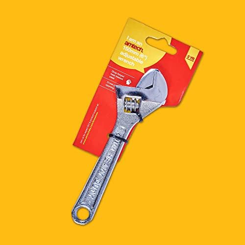 Amtech C1800 150mm (6") Adjustable Wrench with 20mm (0.8") jaw Opening
