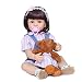 GAOFQ 22 `` 55cm poupées de bébé Princesse Reborn réalistes, poupée bébé Nouveau-né réaliste, Vraie poupée bébé
