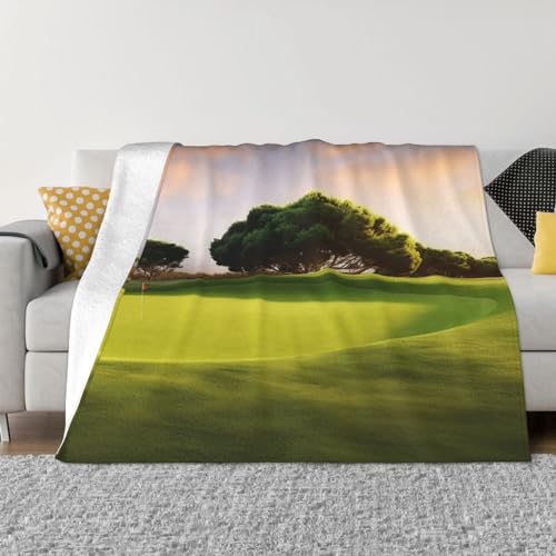 Couverture polaire golf, une idée cadeau originale en flanelle pour lit - 2