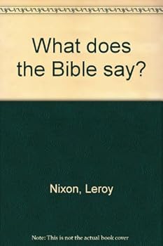 Hardcover What does the Bible say? Book