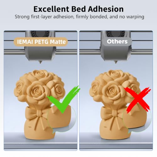 Image of IEMAI Wood Brown Matte PETG Filament 1.75mm 1kg Compatible with Bambu Lab