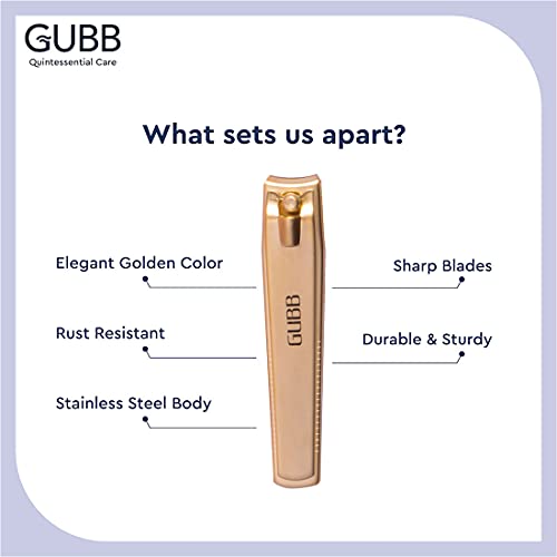 GUBB Nail Clipper For Men & Women - Fits naturally, Cuts precisely |Elegant designed |Easy to hold |Safe for skin |sharp blades | Offers well-groomed nails | Suitable for men... - Image 5