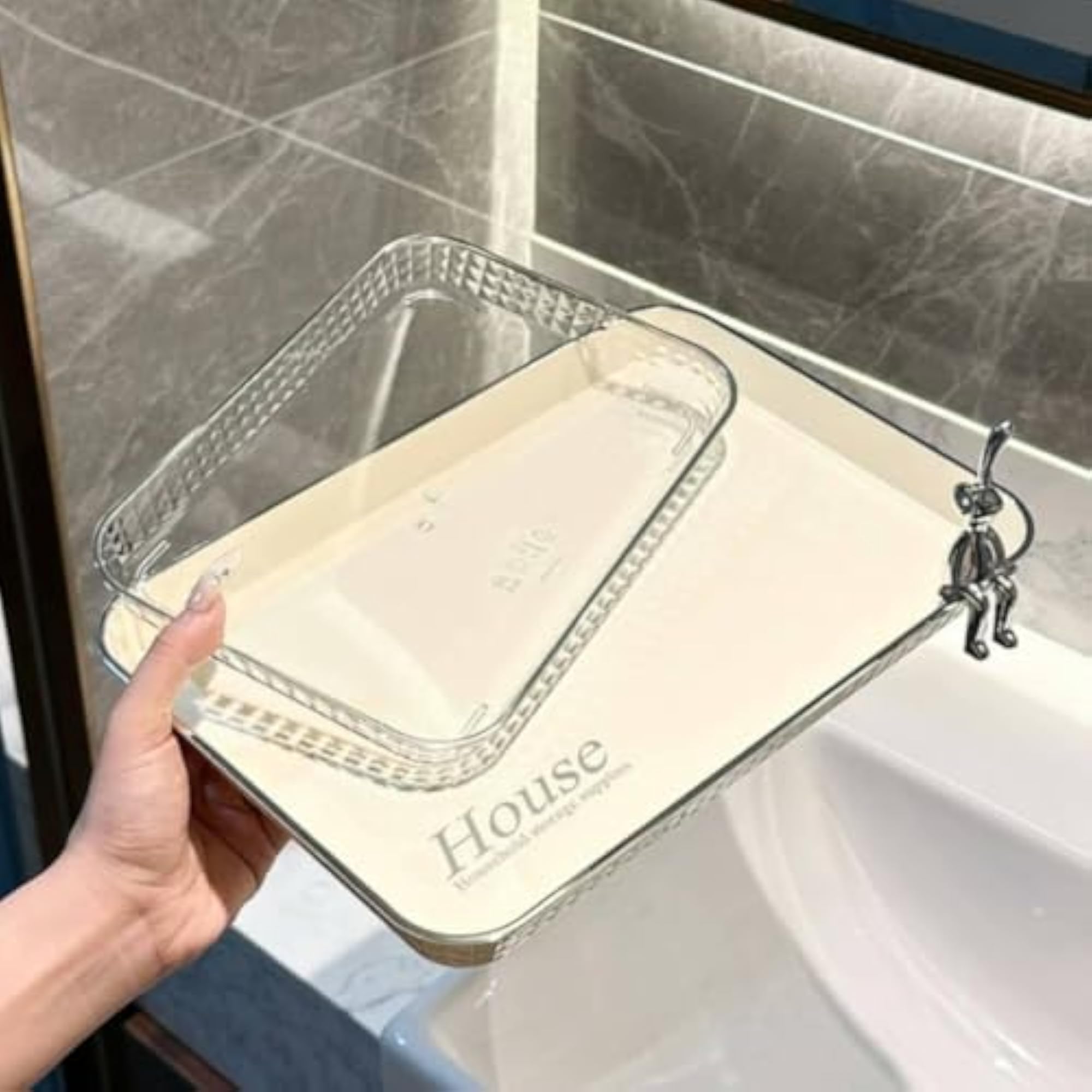 Elegant Design Cosmetic Storage Tray