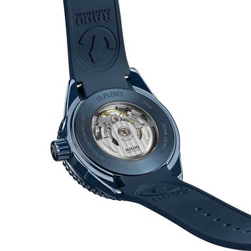 Rado Captain Cook High-Tech Ceramic Skeleton Limited Edition, Men's Luxury Watch, 43mm Navy Blue Ceramic Case, Automatic Movement, 80-Hour Power Reserve, Adult3