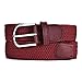 Produktbild MASADA Stoffgürtel - Dehnbarer Stretch-Gürtel für Damen und Herren 3,2 cm breit elastisch 100 - 110 cm lang - Dunkelrot