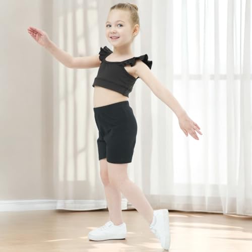 Girls Training Bra Ruffle Sports Bra for Girls Dance Crop Top3