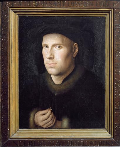 Portrait Jan De Leeuw par Jan Van Eyck, poster mural 60x90cm pour décoration de chambre élégante