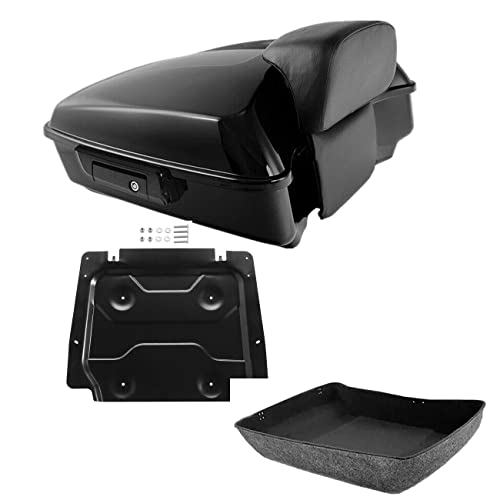 Contenuto della confezione: 1 x Tour Pak Pack TrunK W/chiavistello/3 x chiavi/rivestimento; 1 x schienale Pad; 1 x piastra di base