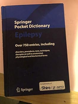 Hardcover Springer Pocket Dictionary: Epilepsy Book