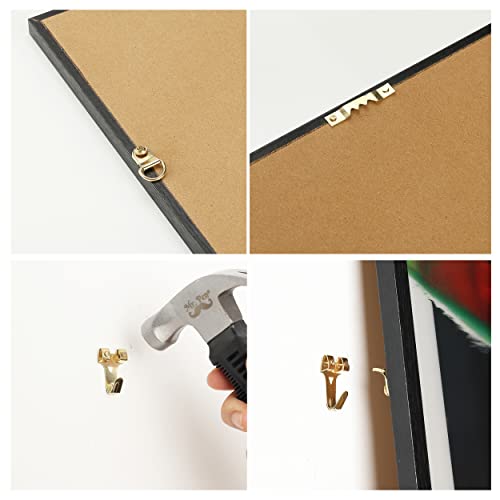 Image of Mr. Pen- Picture Hanging Kit, 410 pcs, Gold, Assorted Hooks, Nails | Sawtooth Hangers, D-Rings, Steel Wire, Ring Hooks, Home Wall Mount Hardware for Frames, Canvas, Decor