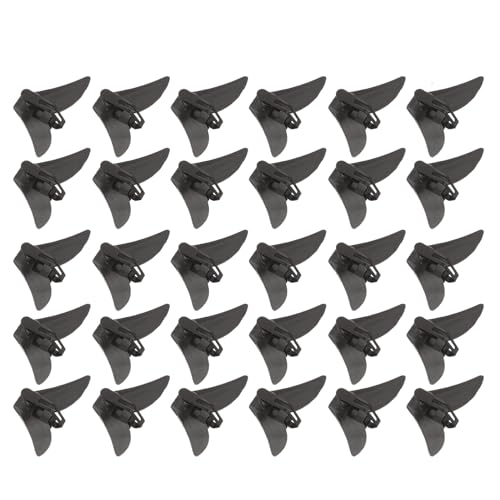 Sujetador ajustable para corbata regular pack de 30 pasadores negros anti-deslizamiento