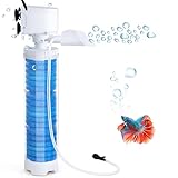 fishkeeper 20-100 Gal Multifunction Power Aquarium Filter, Up to 320GPH Adjustable Bubble & Silent Dual Mode Internal Fish Tank Filter for Filtration, Oxygenation, Circulation, Wavemaker