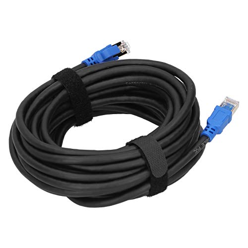 Cable Ethernet Cat8 Cables LAN RJ45 Chapados en Oro de Alta Velocidad para Adaptadores de Redes, Ethernet Cat8 de 40 Gbps 2000 Mhz para Hogar/oficina Inteligente (8 m/26,2 pies)