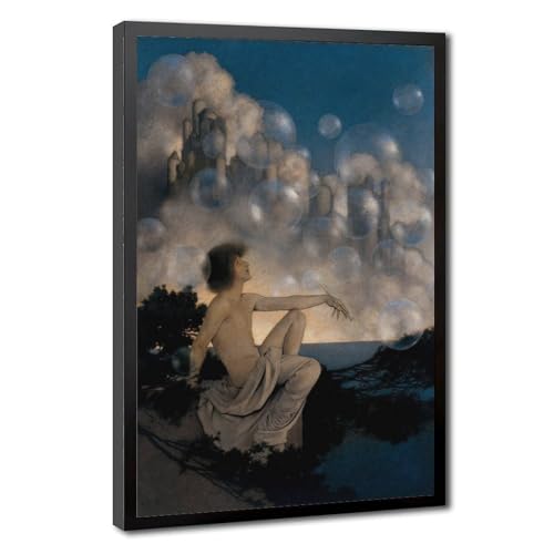Toile Châteaux d'air Maxfield Parrish 40x61 cm pour salon
